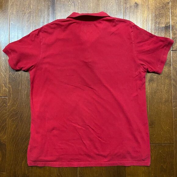 Ecko Unltd Classic Fit Vintage Y2K 00s Red Navy Cotton Polo Shirt Men's Size XXL - Picture 5 of 9